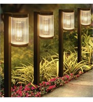 Solar Pathway Lights Outdoor, 6 Pack Upgraded