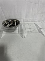 DOG BOWL WITH CLEAR ACRYLIC STAND