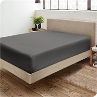 Bare Home Fitted Bottom Sheet King Size - Premium
