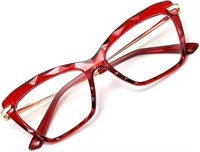 FEISEDY Crystal Cat Eye Reading Glasses Blue Light