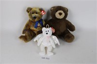 3 assorted TY Beanie Babies