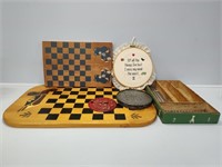 Chess Boards, Silverware Holder