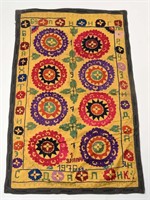 EMBROIDERED SILK SUZANI WALL HANGING