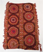 EMBROIDERED SILK SUZANI WALL HANGING