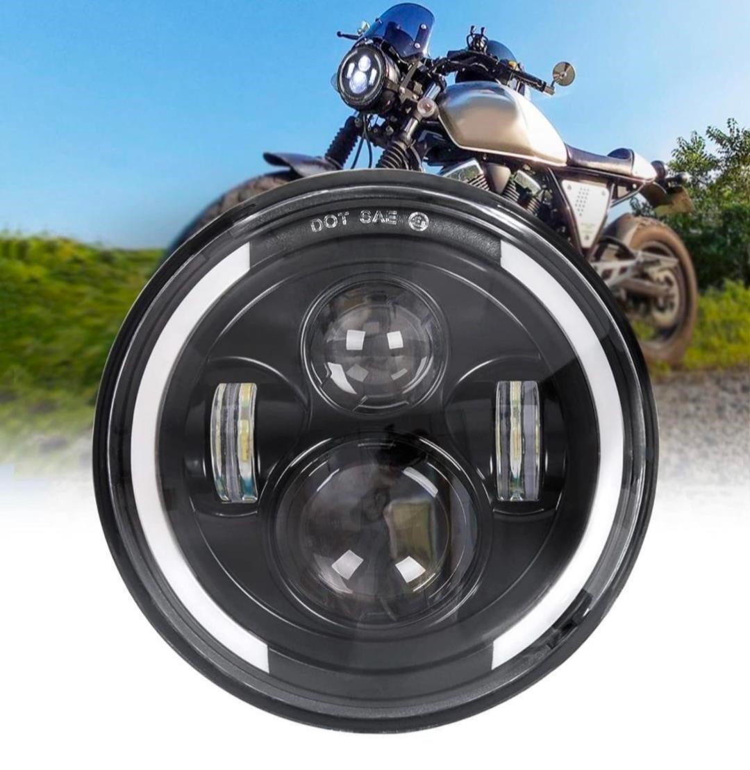 ($42) Zmoon 7" Round LED Headlight for Jeep