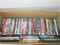 Long Box of 45-50est total of Various DVDs