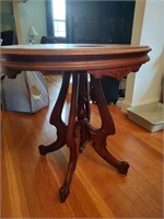Vintage Oval Top Accent Table