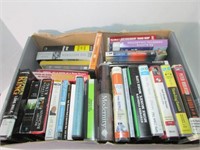 Box of Various Audio Books Etc