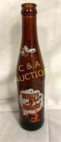 RARE 10 OZ AMBER WHITE LIGHTNIN BOTTLE