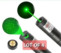 Lot of 4 - Green Light USB Rechargeable Laser, Lon