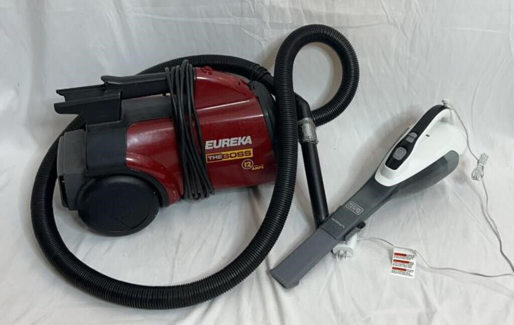 Eureka Vacuum & Black & Decker Hand Vacuum