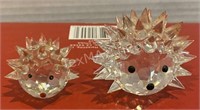 Set of Crystal Hedgehogs