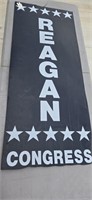 58" X 24" "Reagan for Congress" Perforated Sign