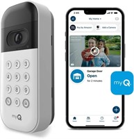 myQ Smart Garage Door Video Keypad with Wide-Angle