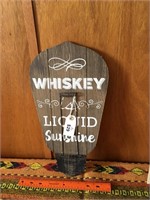Whiskey wood sign
