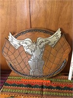 Patriotic eagle wooden decor
