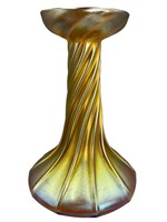 L.C. TIFFANY Favrile Glass Lamp Base/ Vase