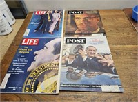 Vintage 1960's POST & LIFE Magazines