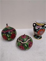 3 decorative trinket holder