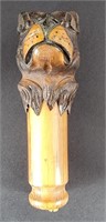 Carved Rottweiler Umbrella Handle