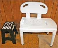Bath Chair, Plastic Folding Step