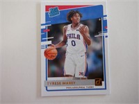 2020-21 DONRUSS TYRESE MAXEY RATED ROOKIE # 211