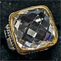 $80  Crystal(12.4ct) Ring