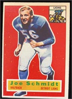 1956T #44 Joe Schmidt Rookie Football Card