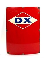 DX Gasoline Motor Oil Gas Pump Sign