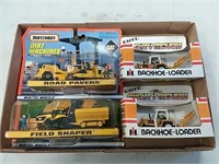 assortment of matchbox dirt machines, ERTL m