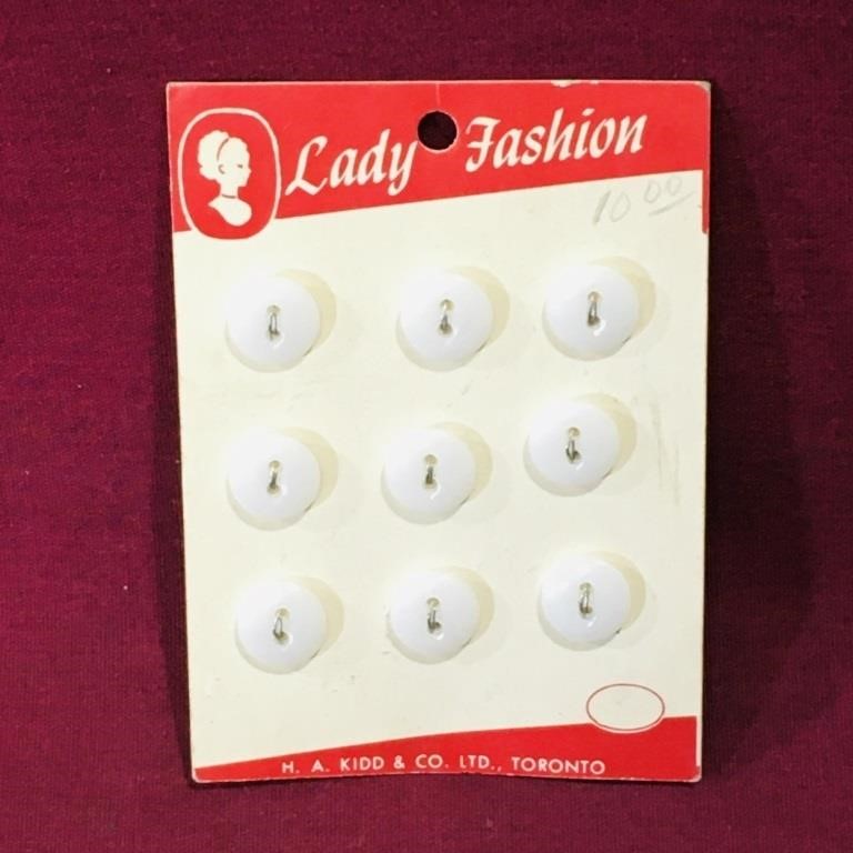 Pack Of Lady Fashion Buttons (Vintage)