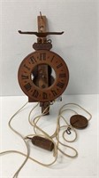 Ansoia Cast Iron Clock no chime and glass face