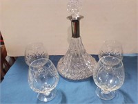 Crystal decanter / glasses