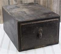Otis Elevator Co Wooden Filing Box
