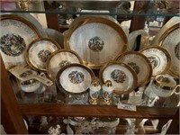 Set of Crest-O-Gold Hand-Painted China