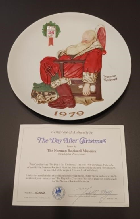 Norman Rockwell "The Day After Christmas" Plate