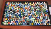 Vintage machine made marbles container not