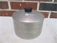 Aluminum Vintage Grease Can