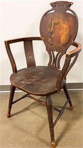 Antique High-Back F. H. Conant's Sons Arm Chair