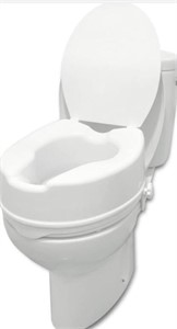 PEPE - TOILET SEAT RISER WITH LID (6 INCH HEIGHT)