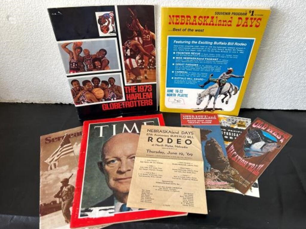 1973 Harlem Globe Trotters & Rodeo days programs.