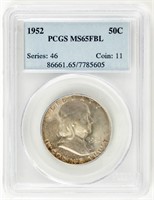 Coin 1952 Franklin Half Dollar-PCGS-MS65FBL