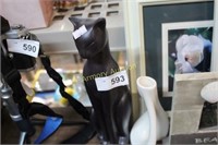 CAT FIGURINE - VASE