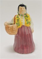 Brayton Laguna, CA lady with baskets figure 7 1/2"