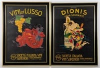 (2) WINE POSTERS