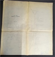 1960's City Map Leesville Louisiana Not to Scale
