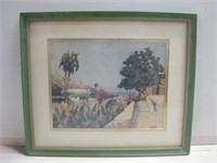 13"x 11" Framed Vintage Seaside Print