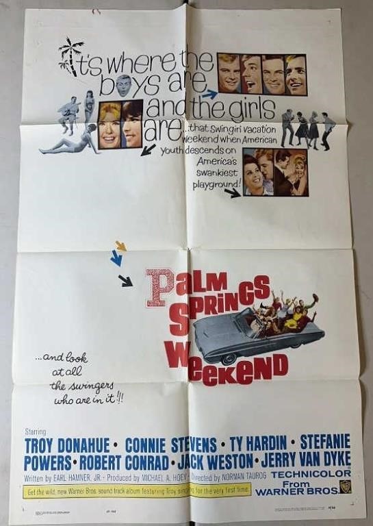 1963 Palm Springs Weekend One-Sheet Poster