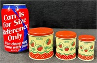 1950s Wolverine Strawberry Canister Tin Toy-Lot