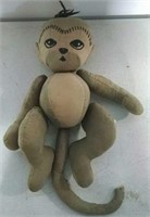 old monkey with jointed legs,arms and tail